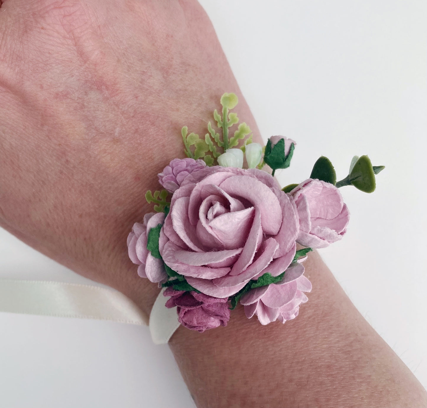 Lilac Wedding Prom Wrist Corsage