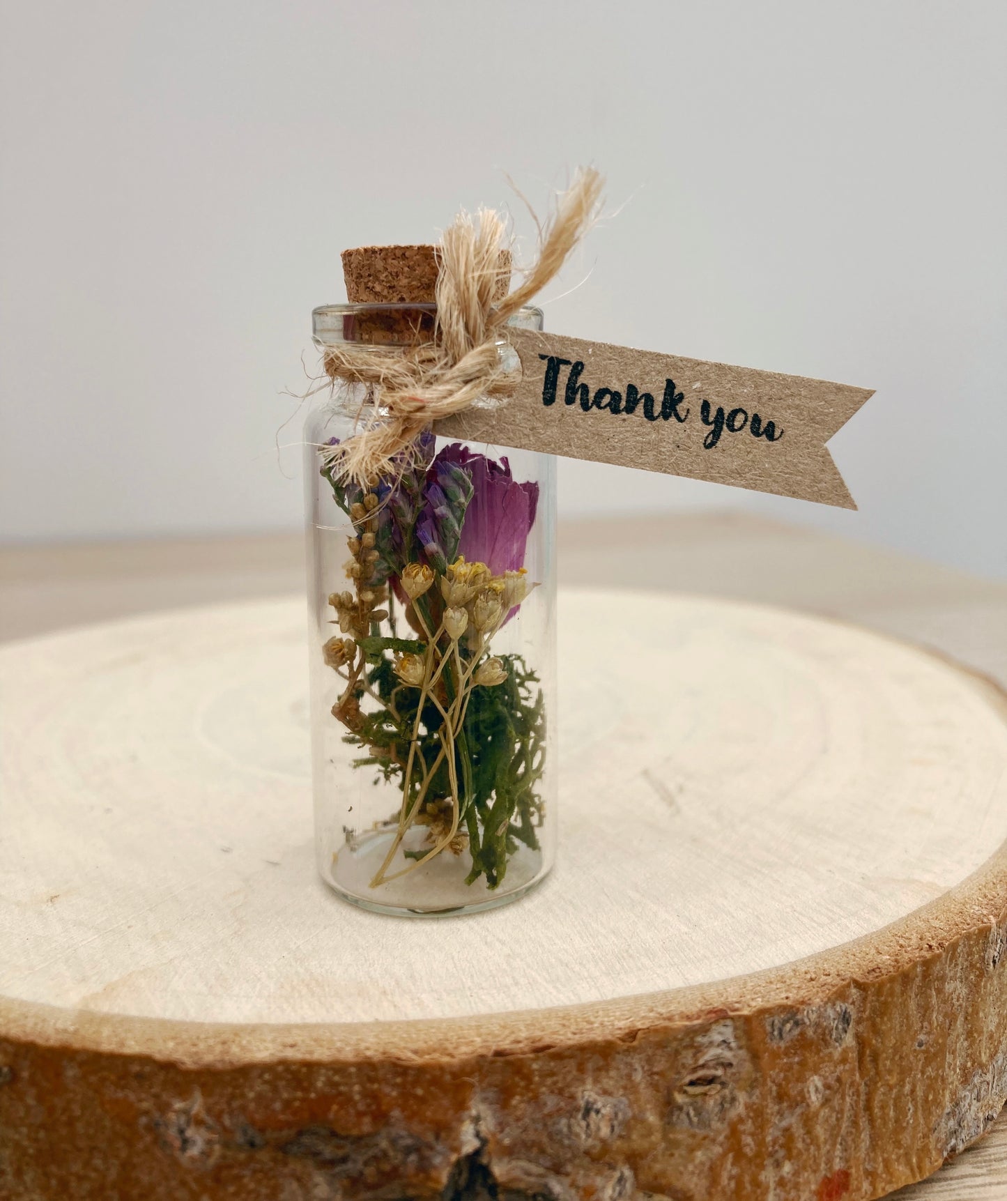 Dried Flower Jar, Thank You Gift, Wedding Favour