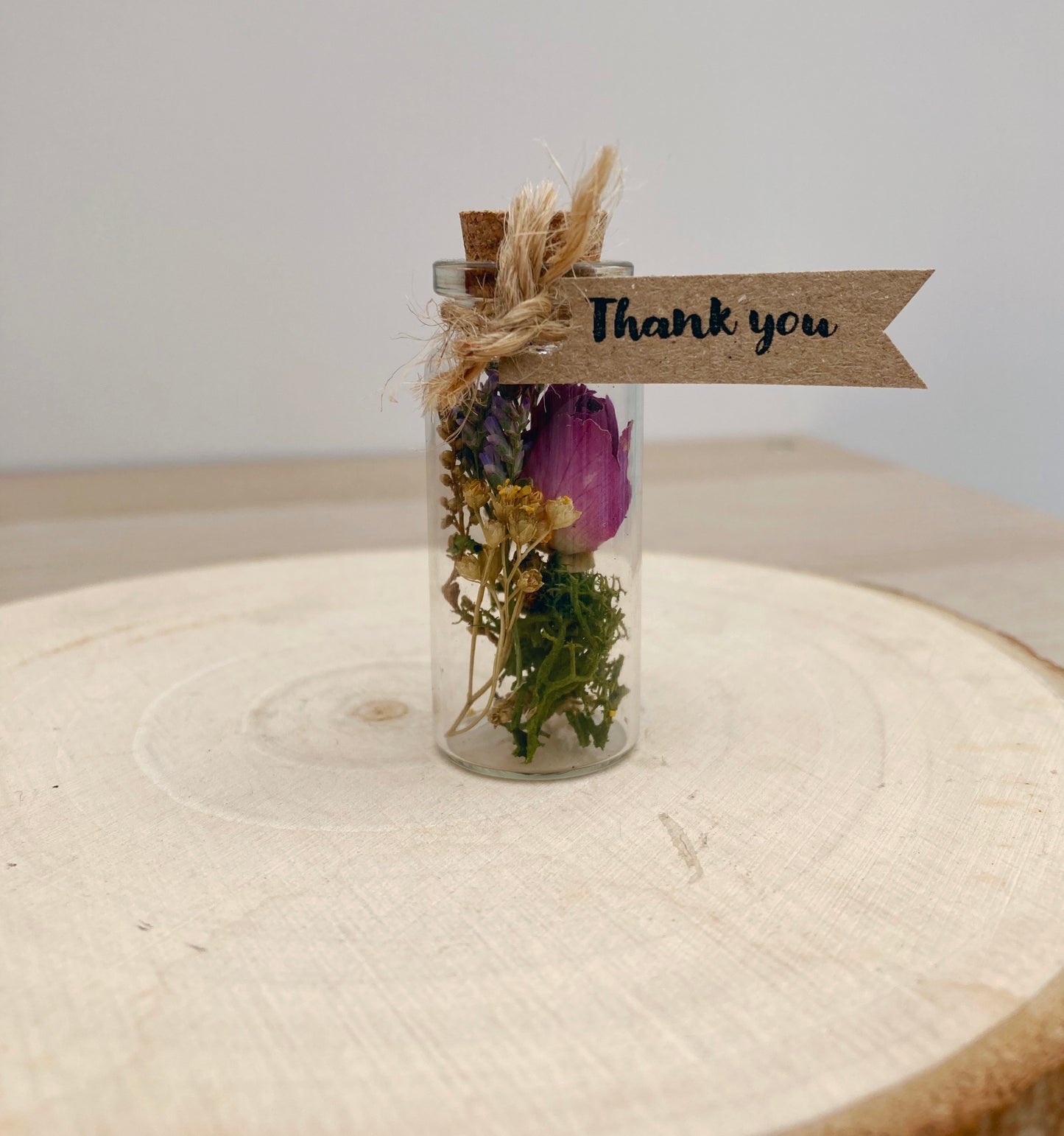 Dried Flower Jar, Thank You Gift, Wedding Favour