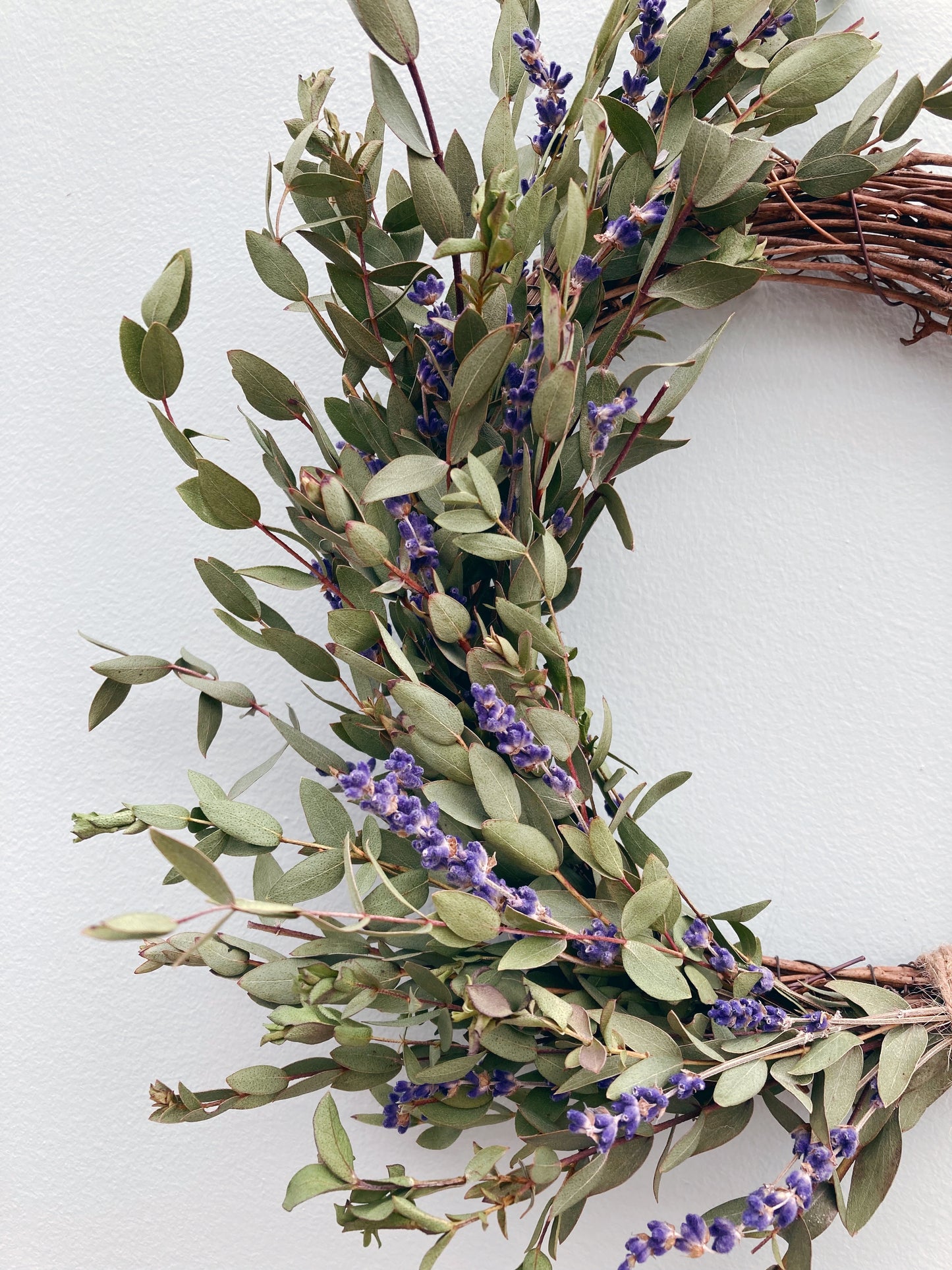 Dried Eucalyptus and Lavender Wreath
