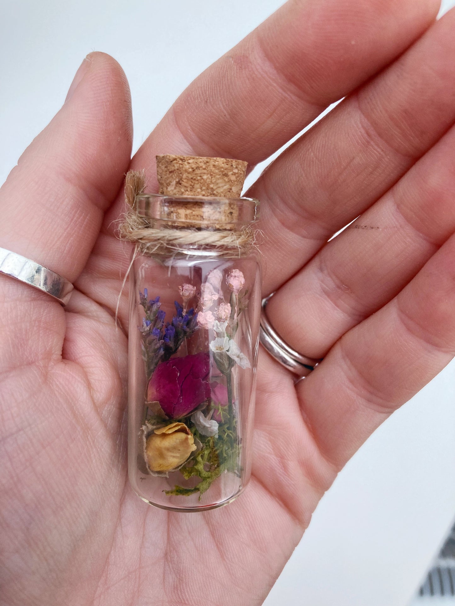 Dried Flower Jar, Keepsake Gift For Mothers Day
