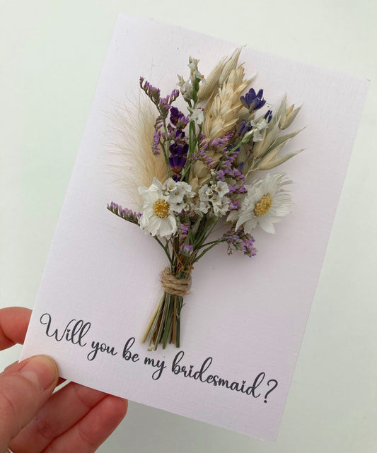 Will you be my bridesmaid proposal card