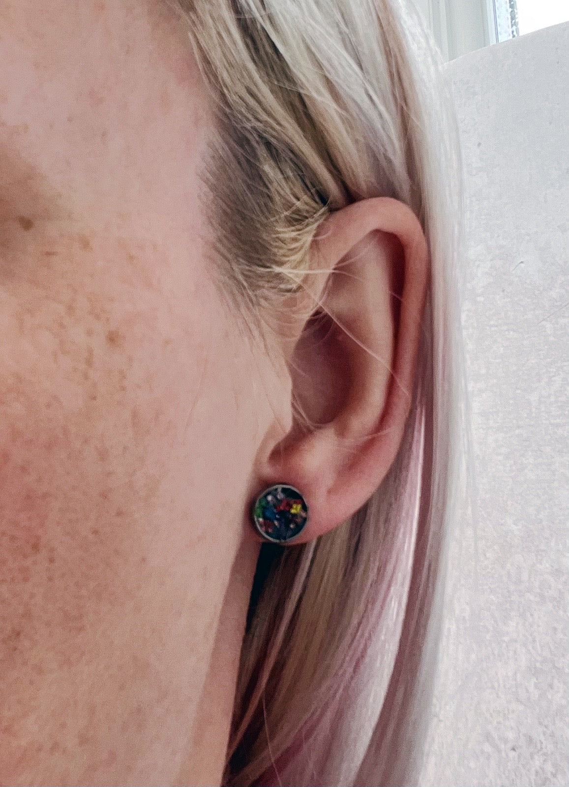 Pressed Flower Studs