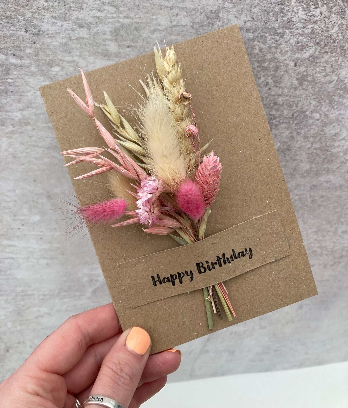 Dried Flower Greeting Card