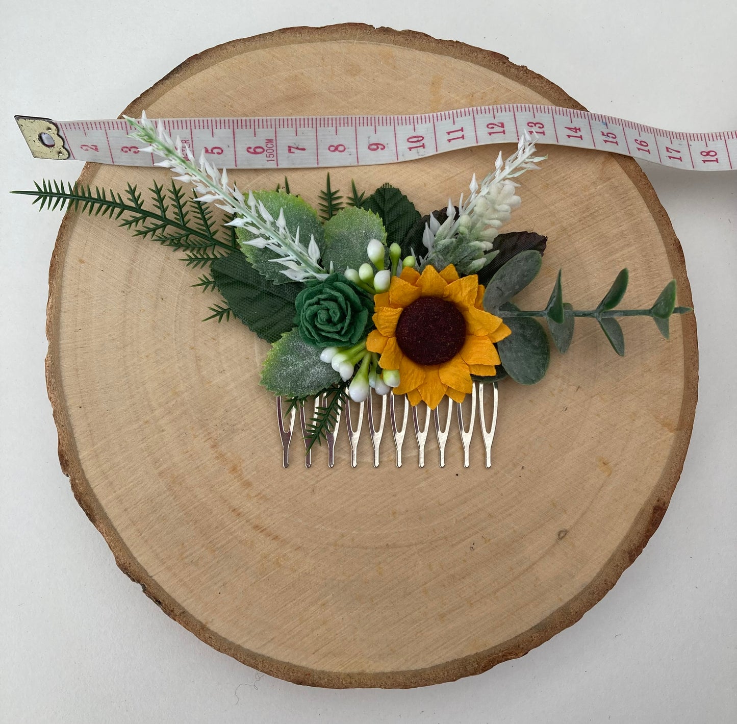 Sunflower Hair Comb
