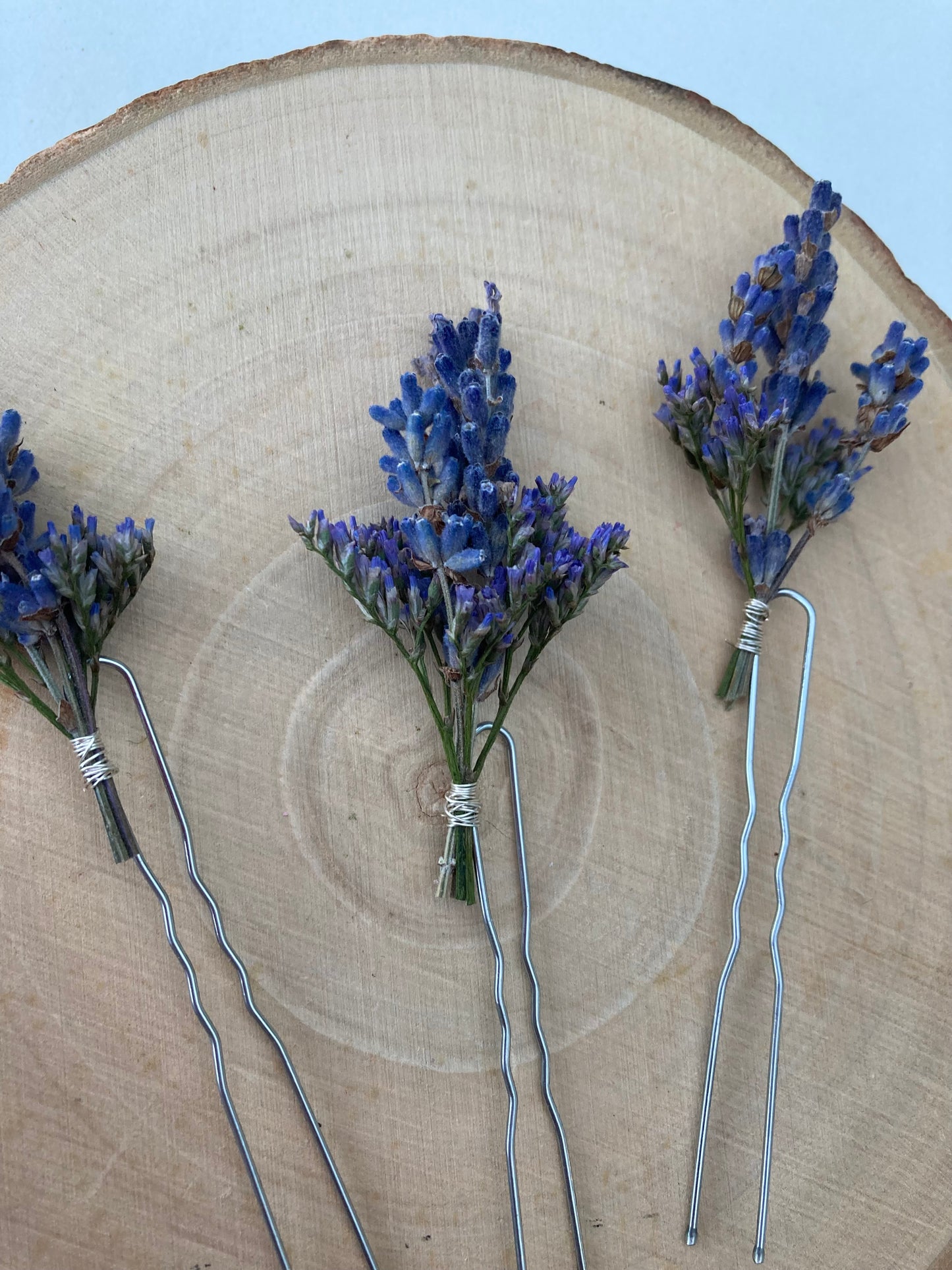 Dried Lavender Flower Hair Pins