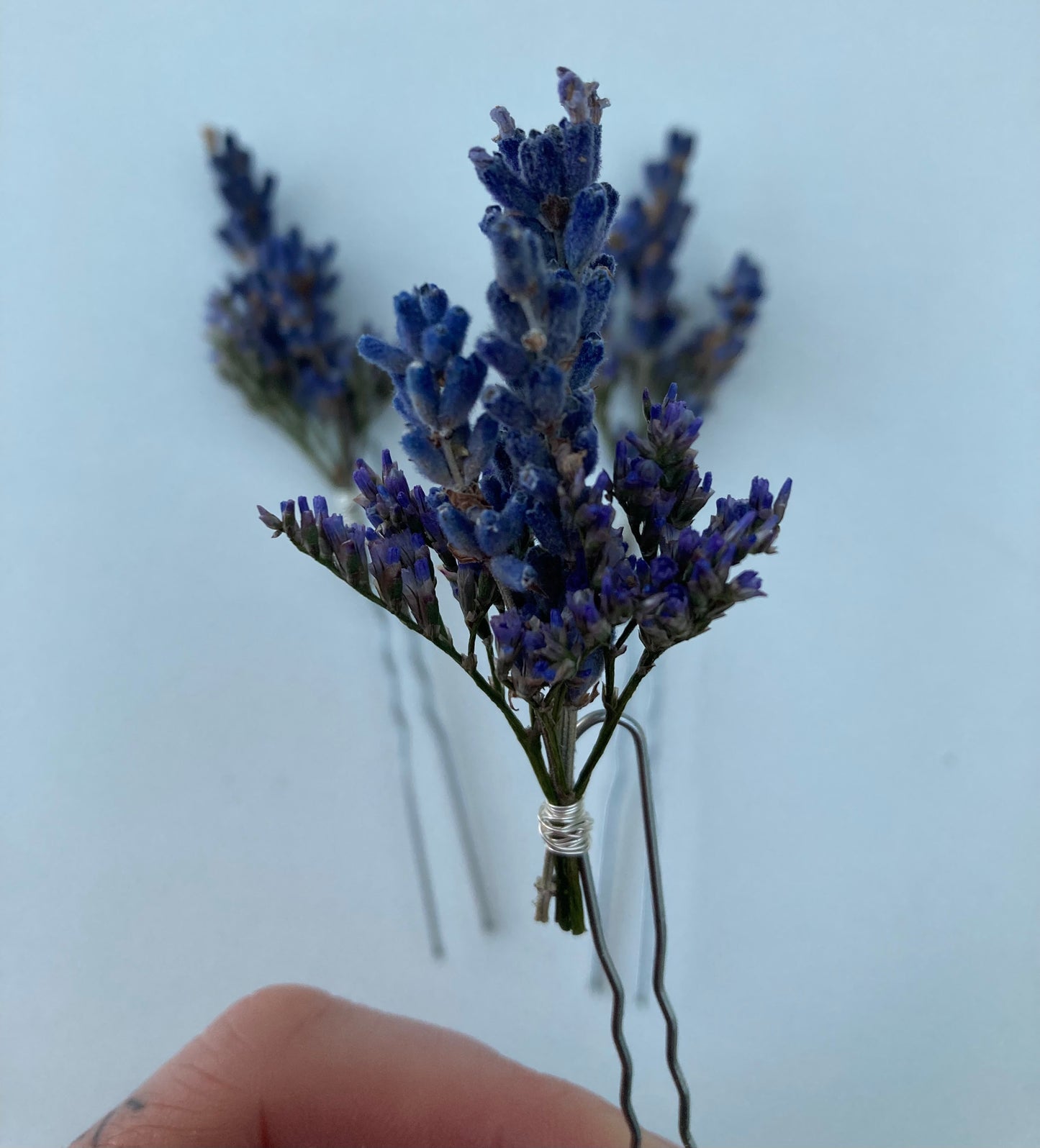 Dried Lavender Flower Hair Pins