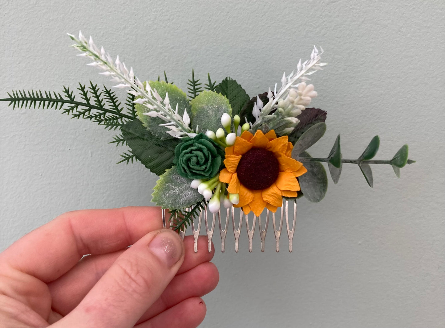 Sunflower Hair Comb