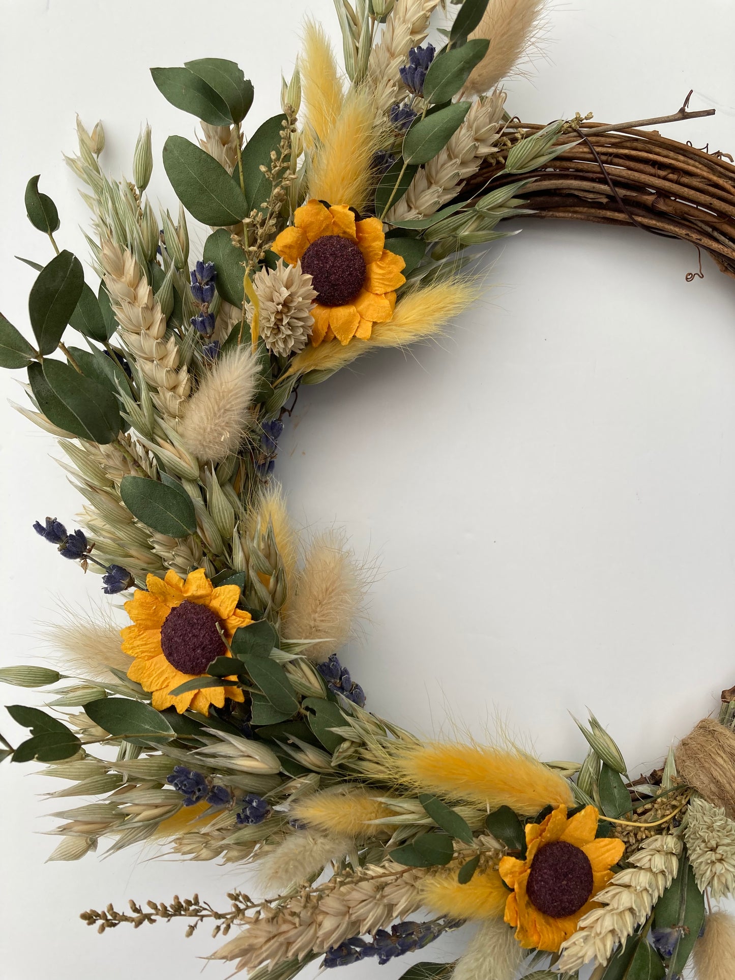 Dried Flower Sunflower Wreath