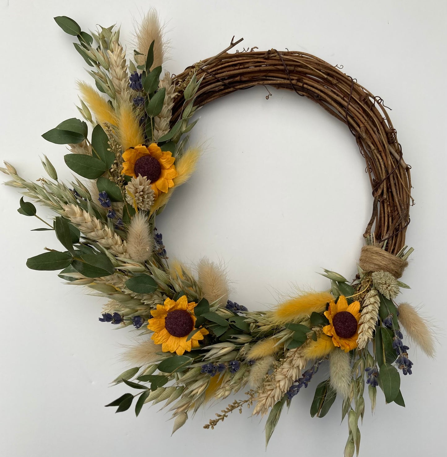 Dried Flower Sunflower Wreath
