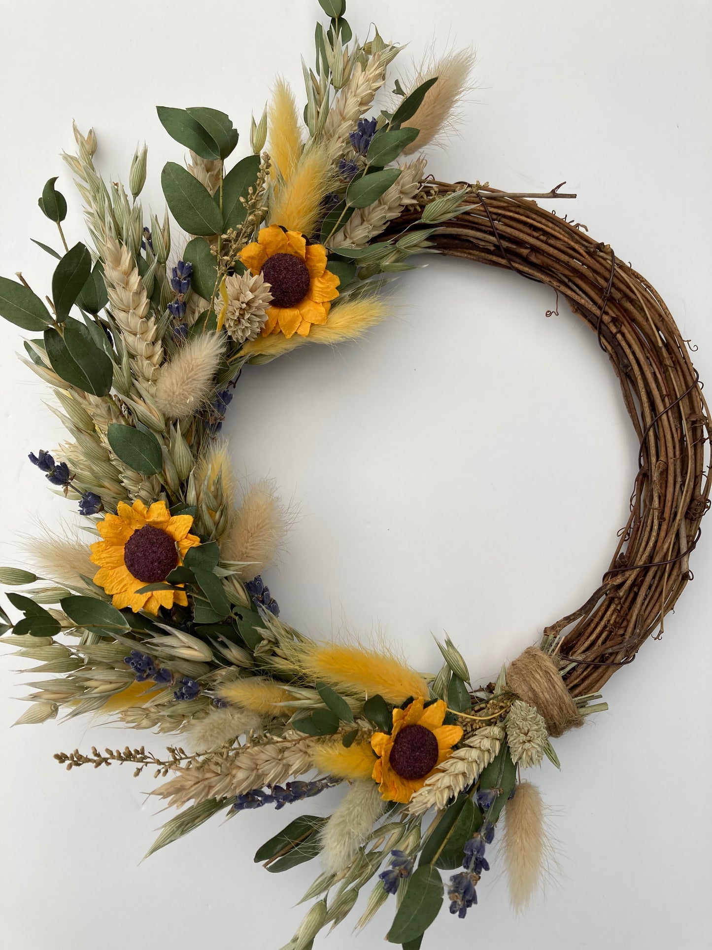 Dried Flower Sunflower Wreath