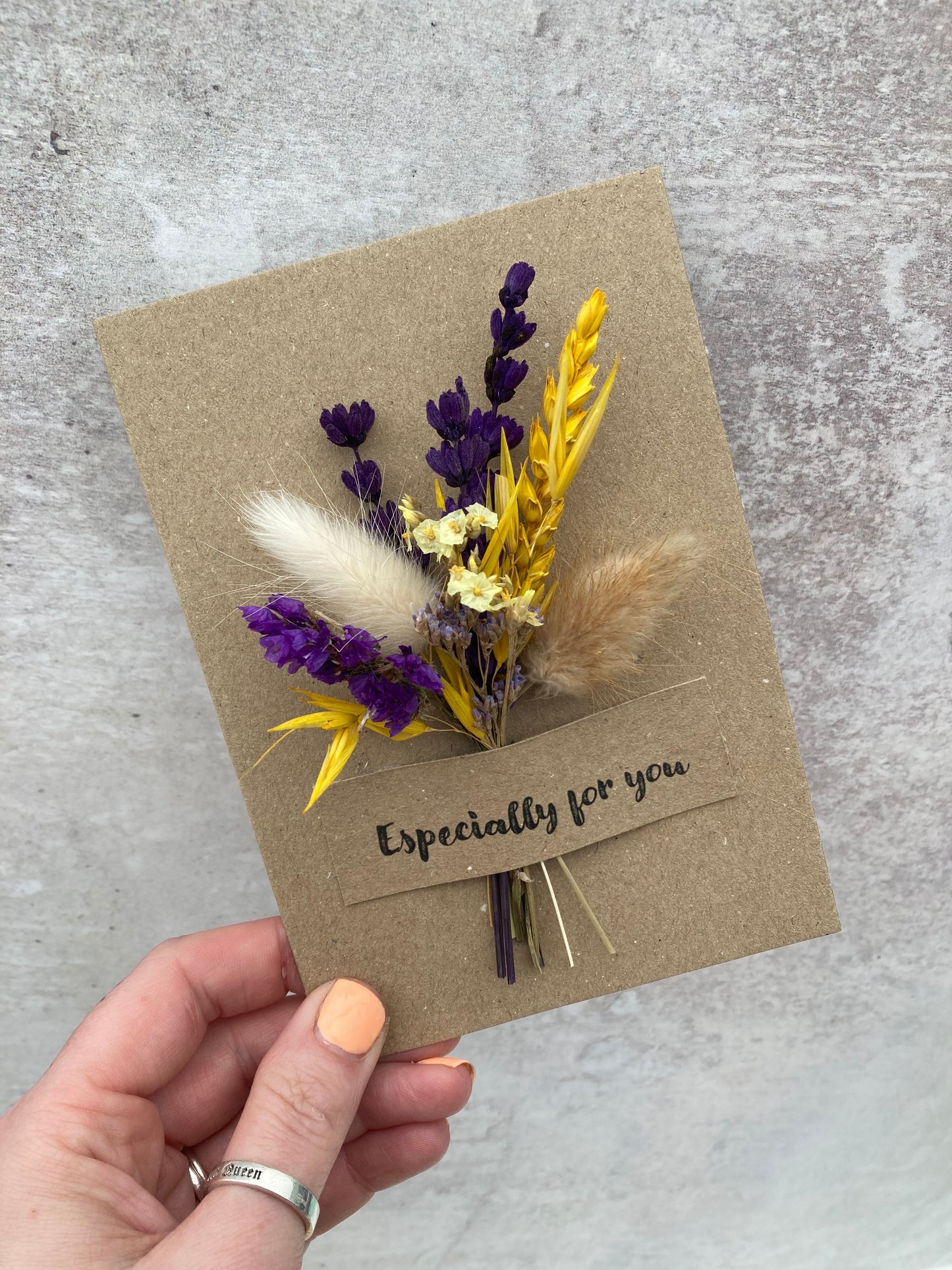 Dried Flower Birthday Card