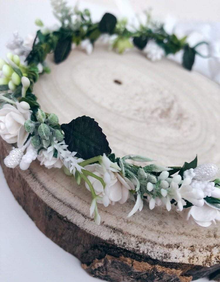 Ivory Flower Crown