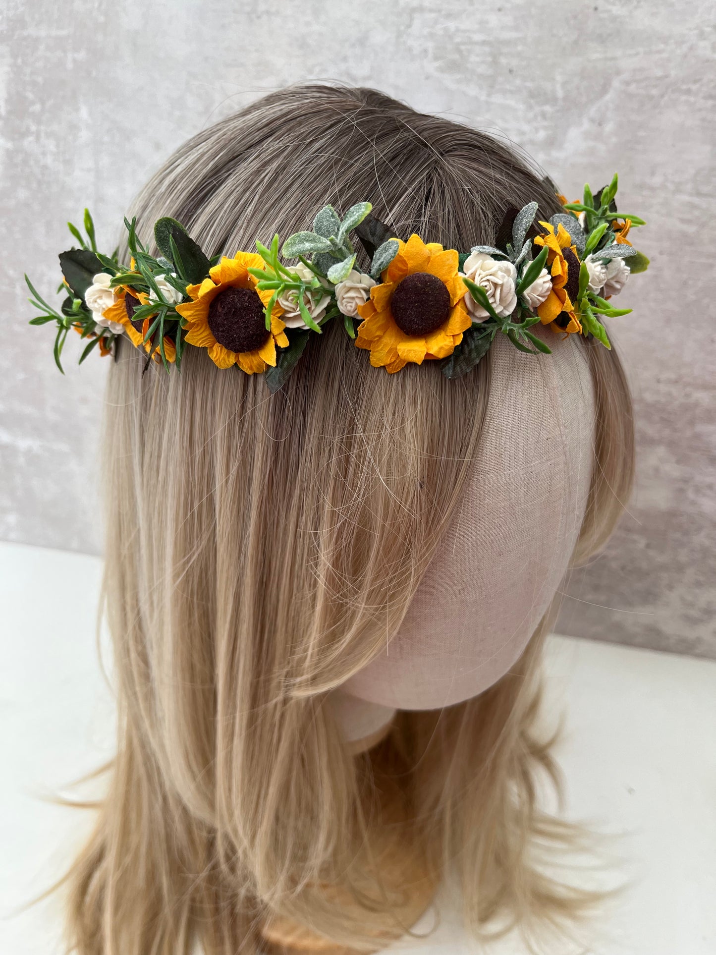Sunflower Wedding Crown