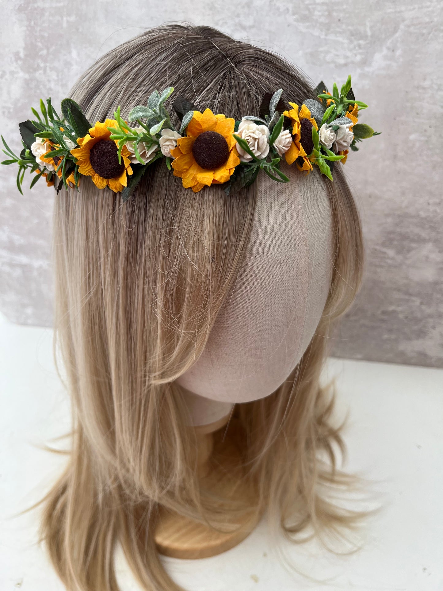 Sunflower Wedding Crown