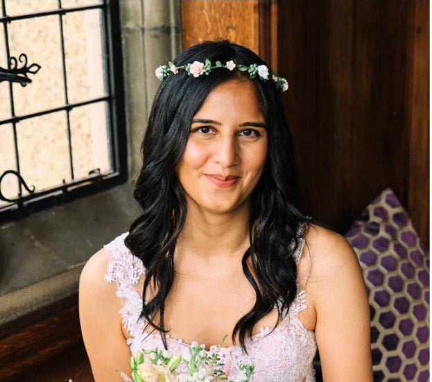 Blush Pink and Ivory Flower Crown