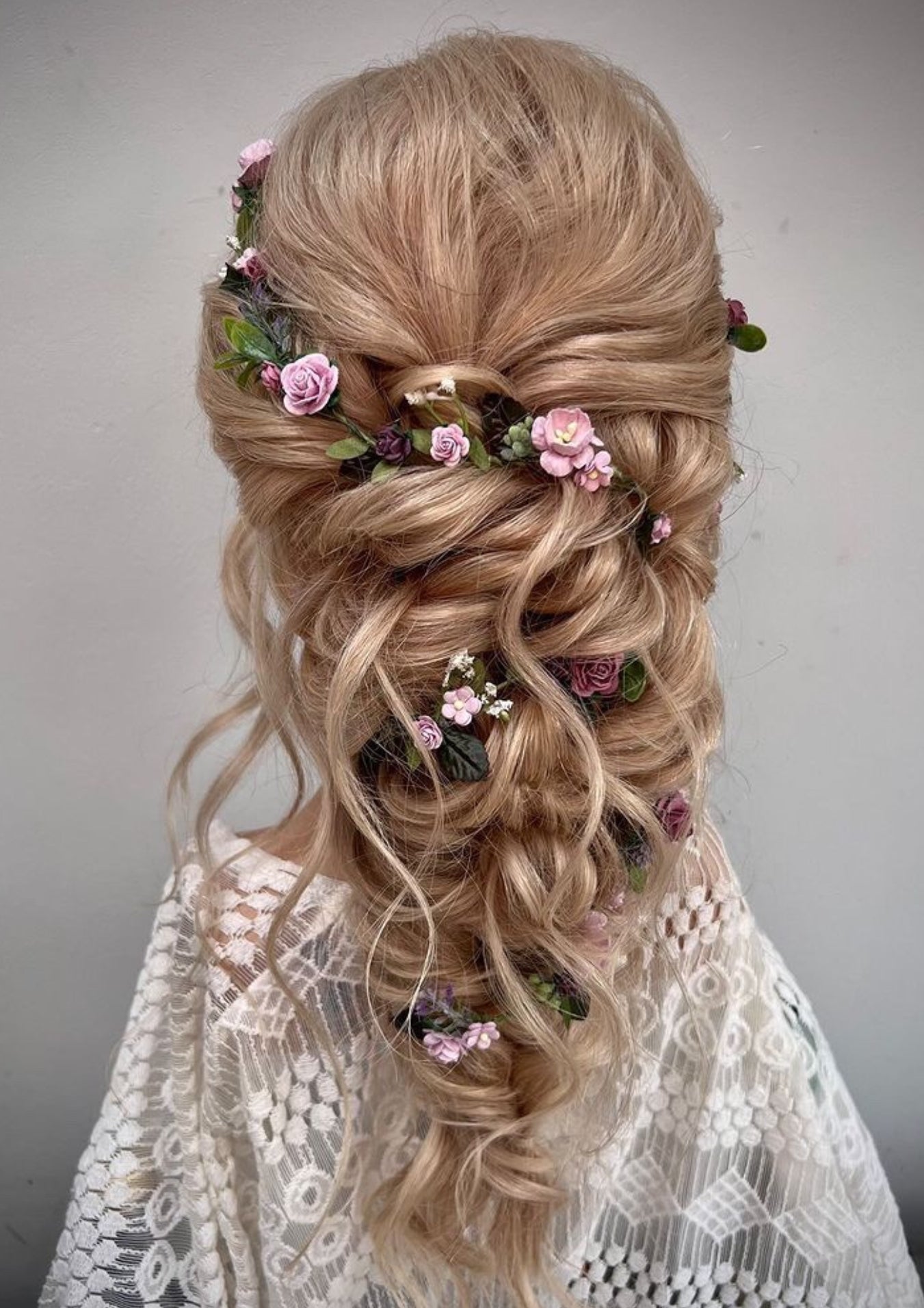 Bridal flower hair vine