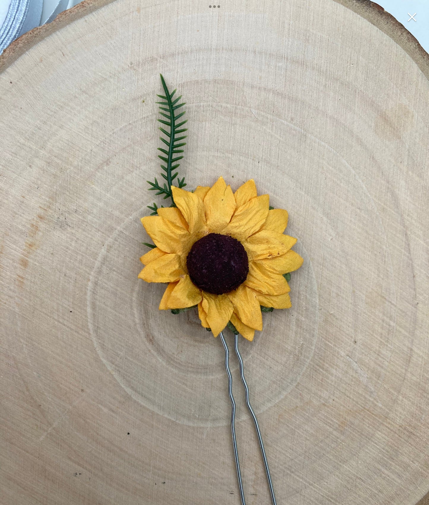 Sunflower Hair Pins