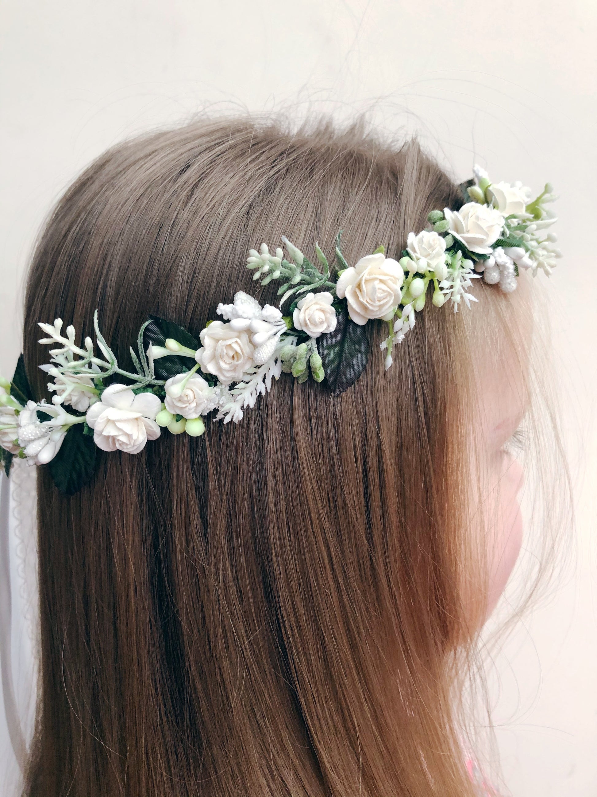 Flower crown flower girl bridal 