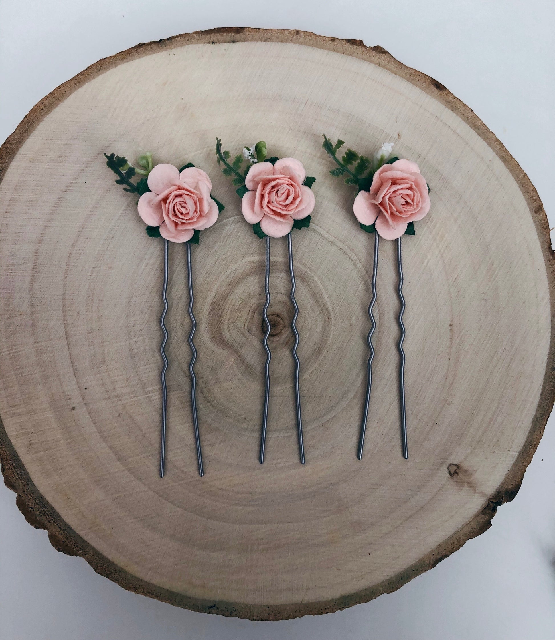 Flower hair pins 