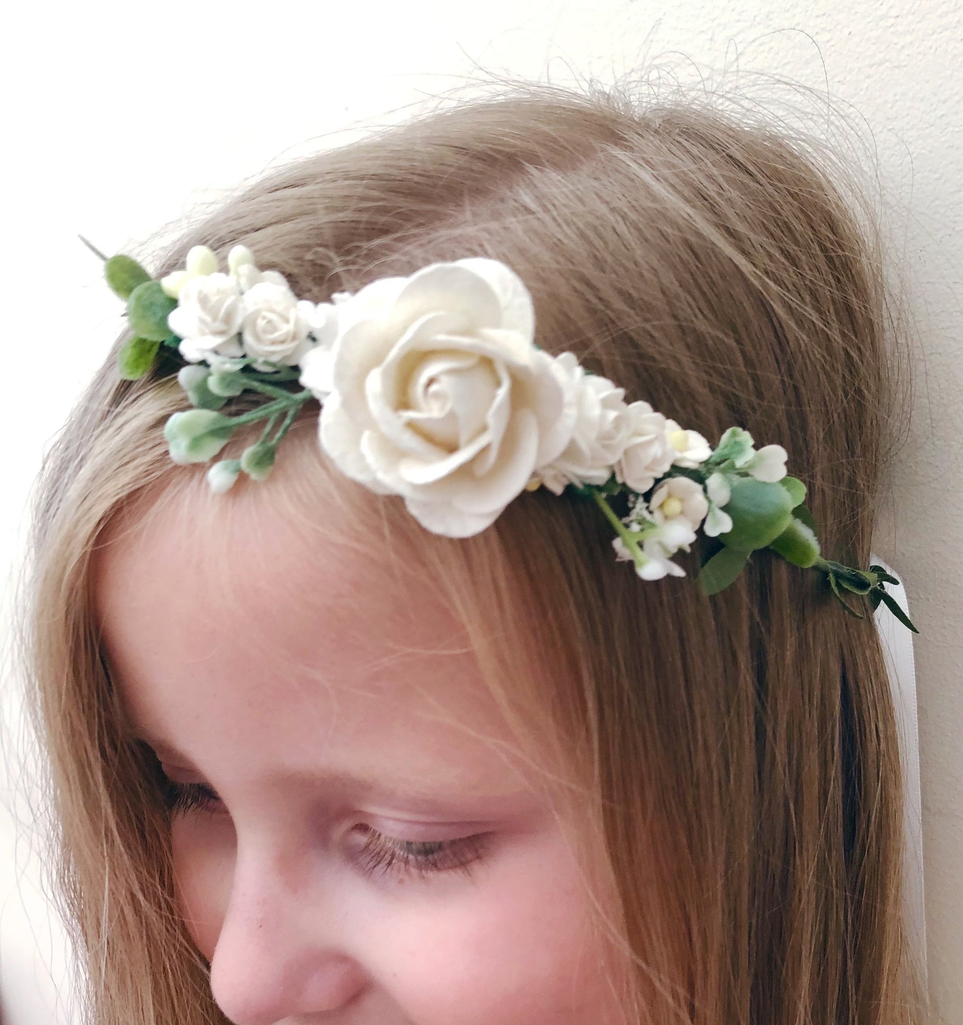 Ivory flower crown 