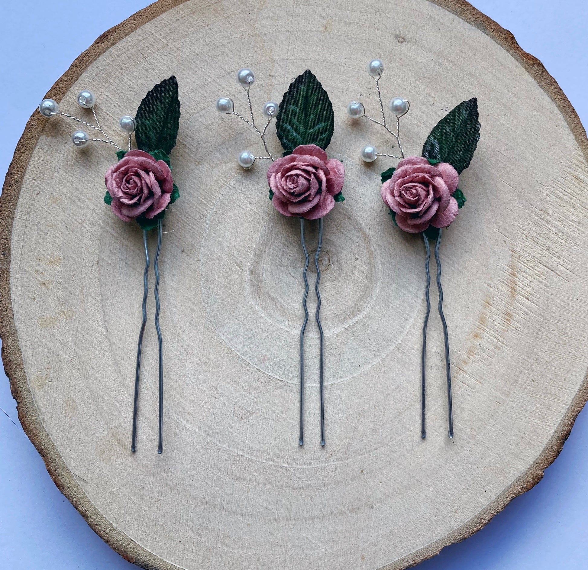 Wedding Flower hair pins 