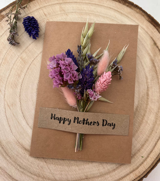 Dried flower Mother’s Day card 
