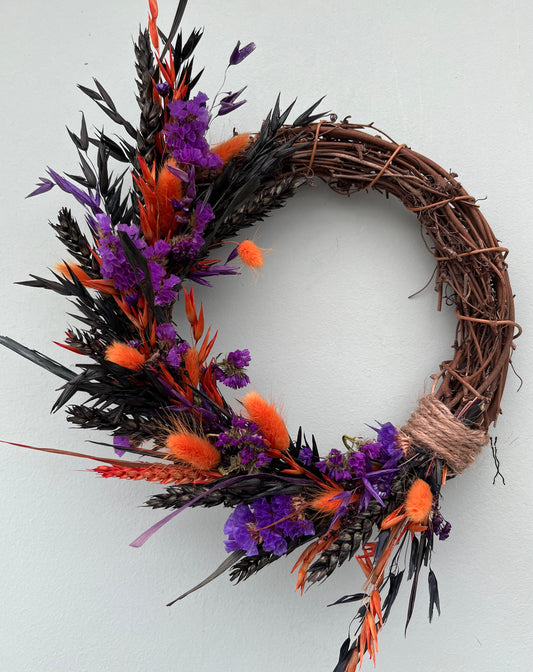 Halloween Dried Flower Wreath