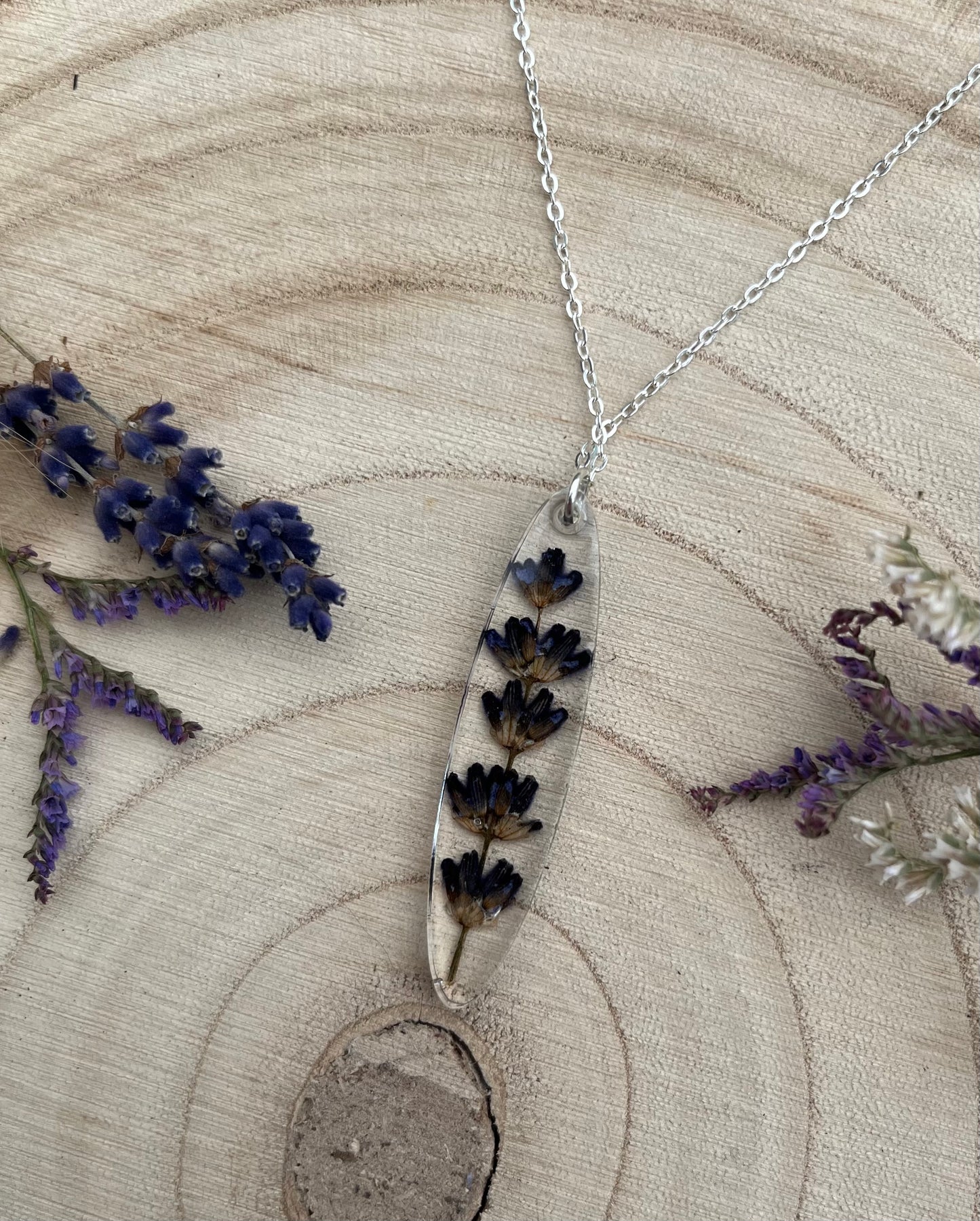 Pressed Lavender Pendant