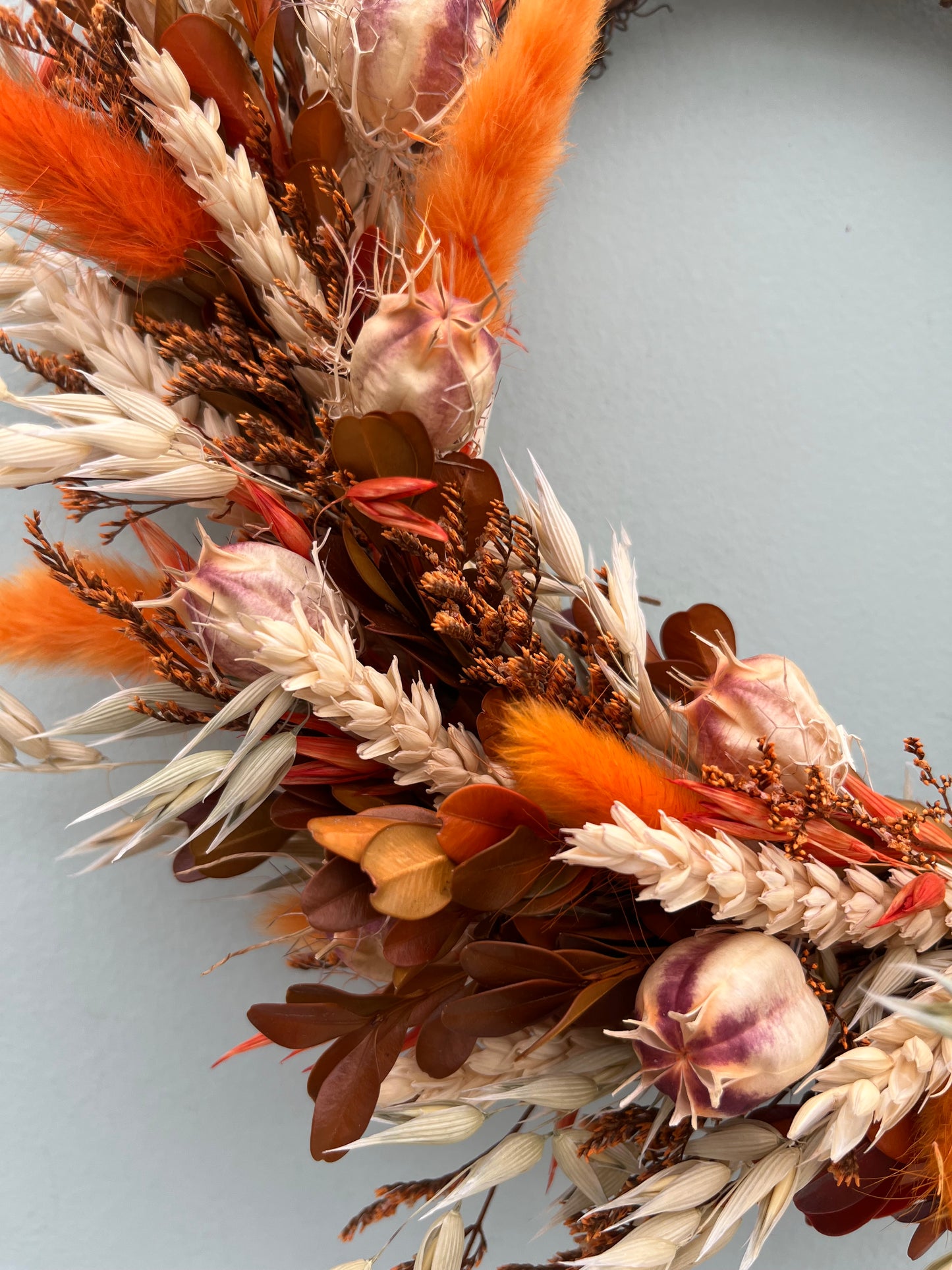 Dried flower Autumn wreath