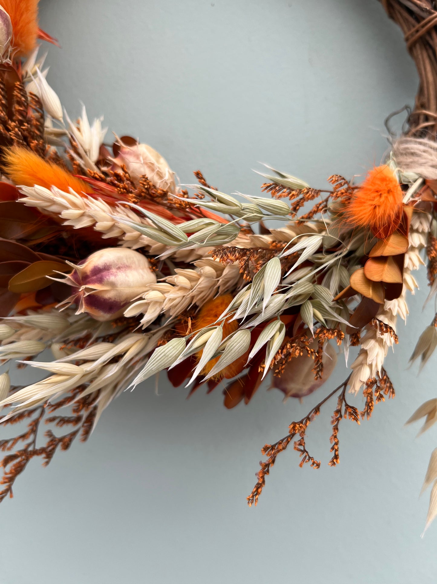 Dried flower Autumn wreath