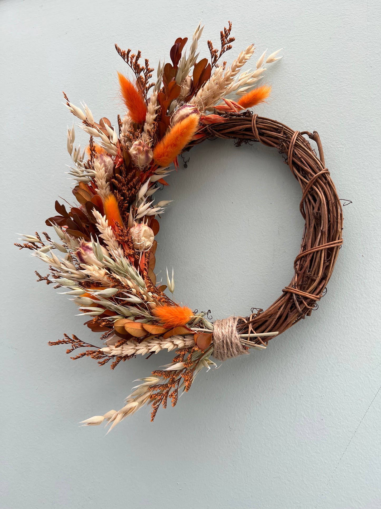 Dried flower Autumn wreath