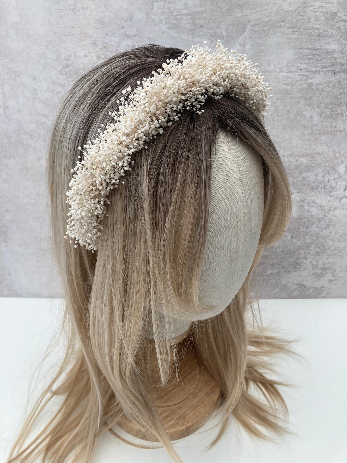 Preserved Gypsophila Headband Crown
