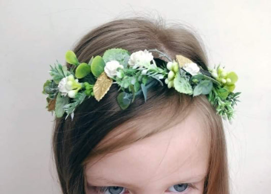 Flower girl crown, bridal crown 