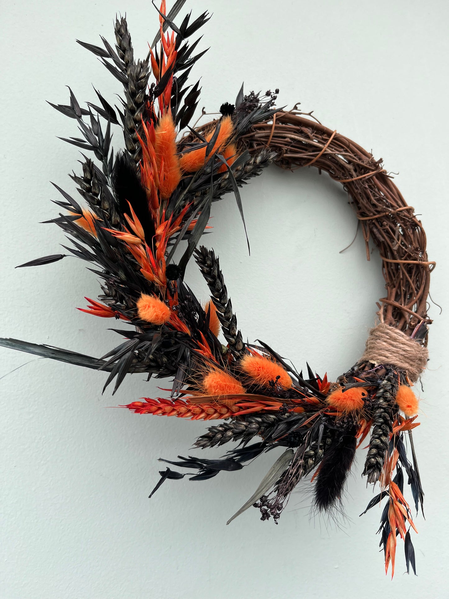 Dried Flower Halloween Wreath