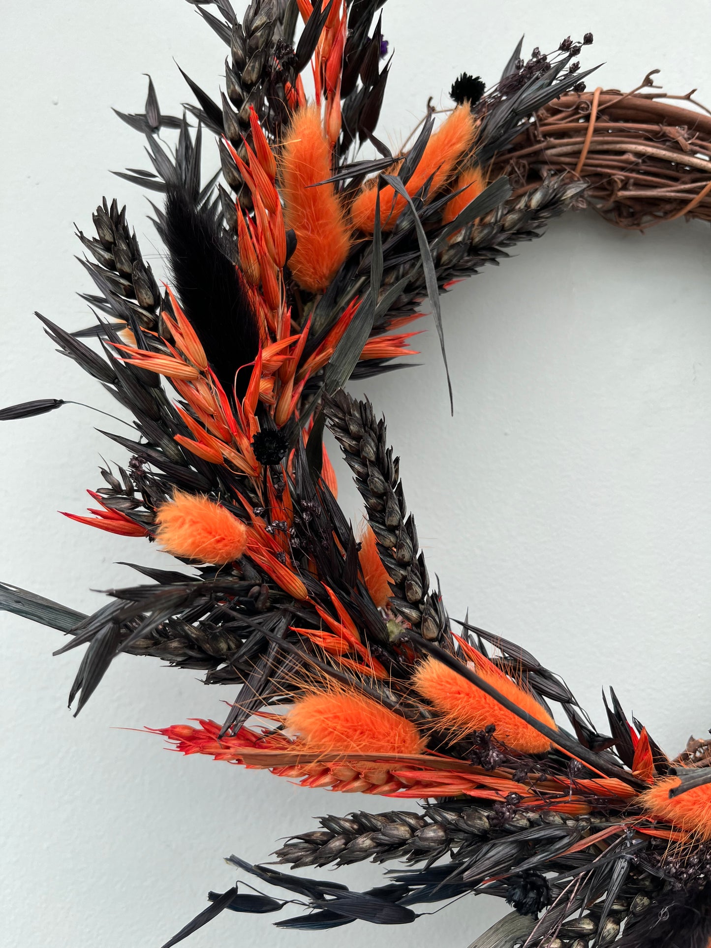 Dried Flower Halloween Wreath