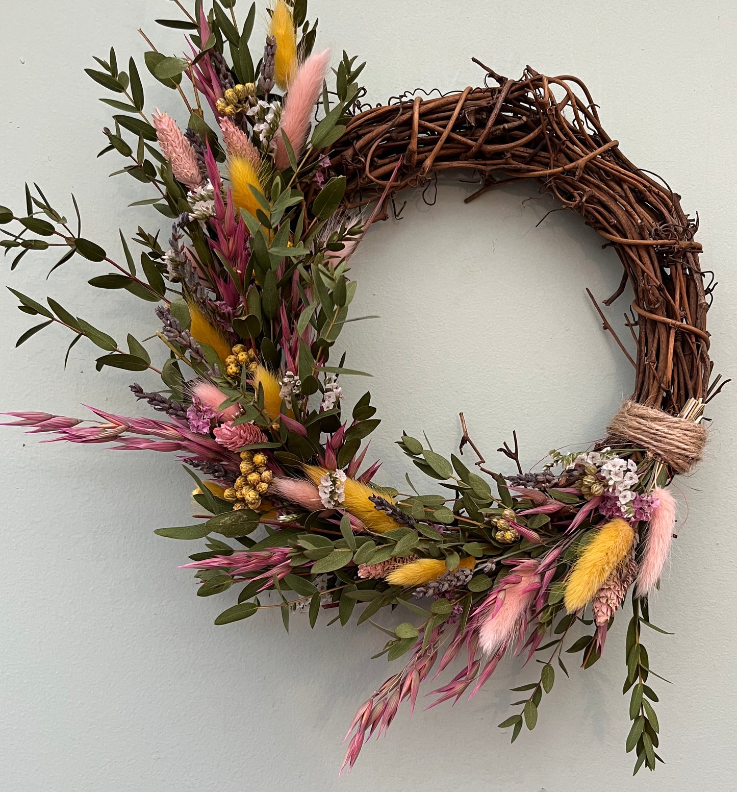 Natural Spring Dried Flower Wreath