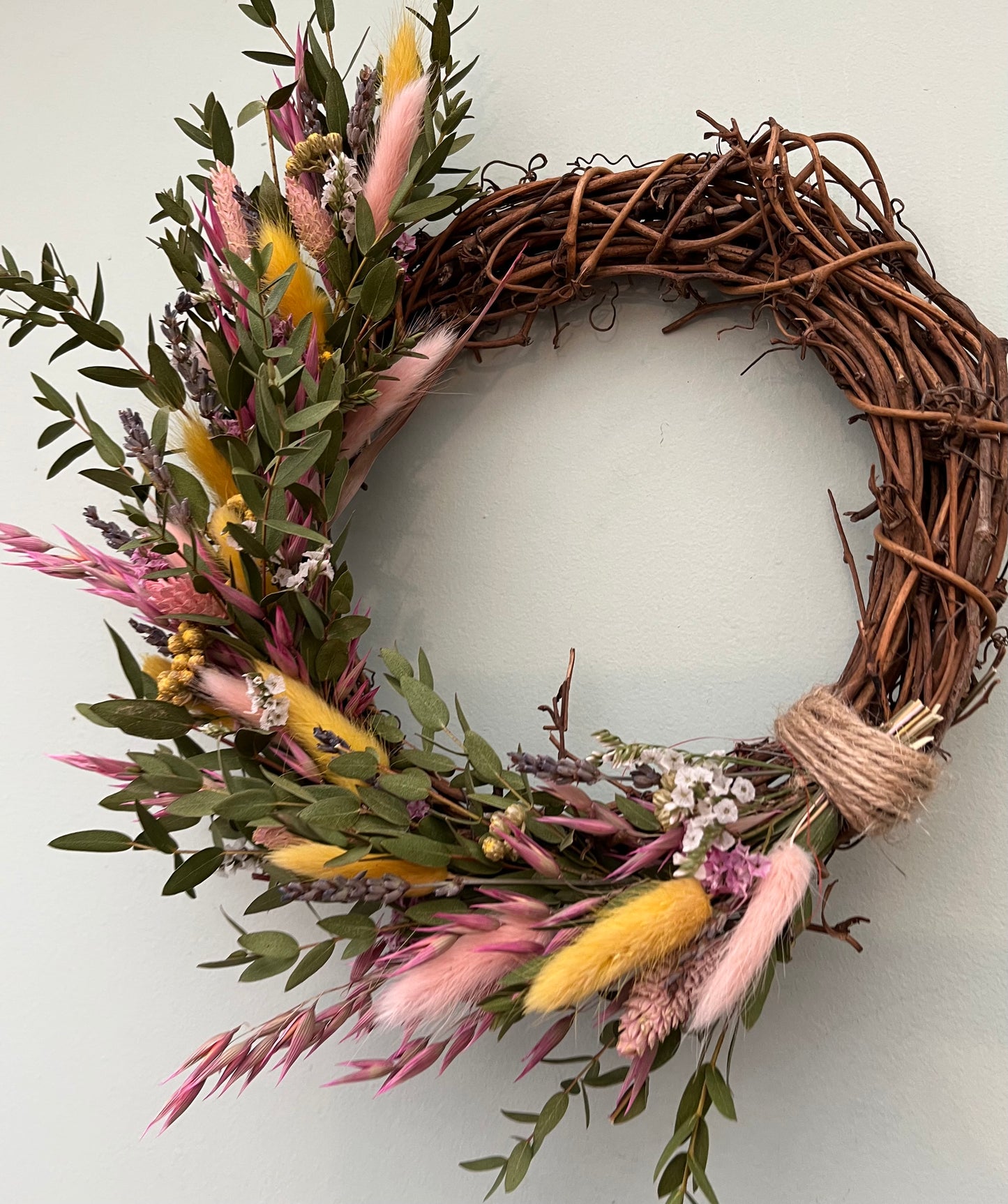 Natural Spring Dried Flower Wreath