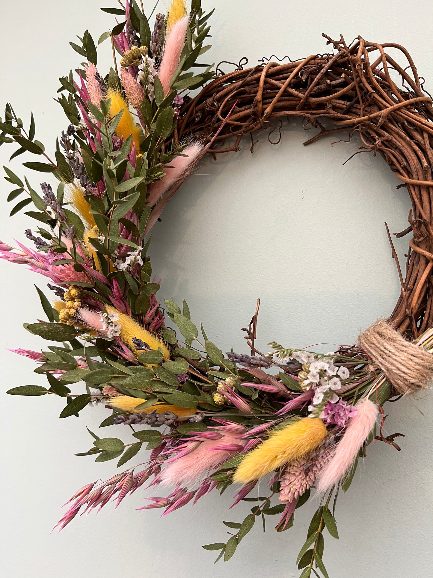Natural Spring Dried Flower Wreath