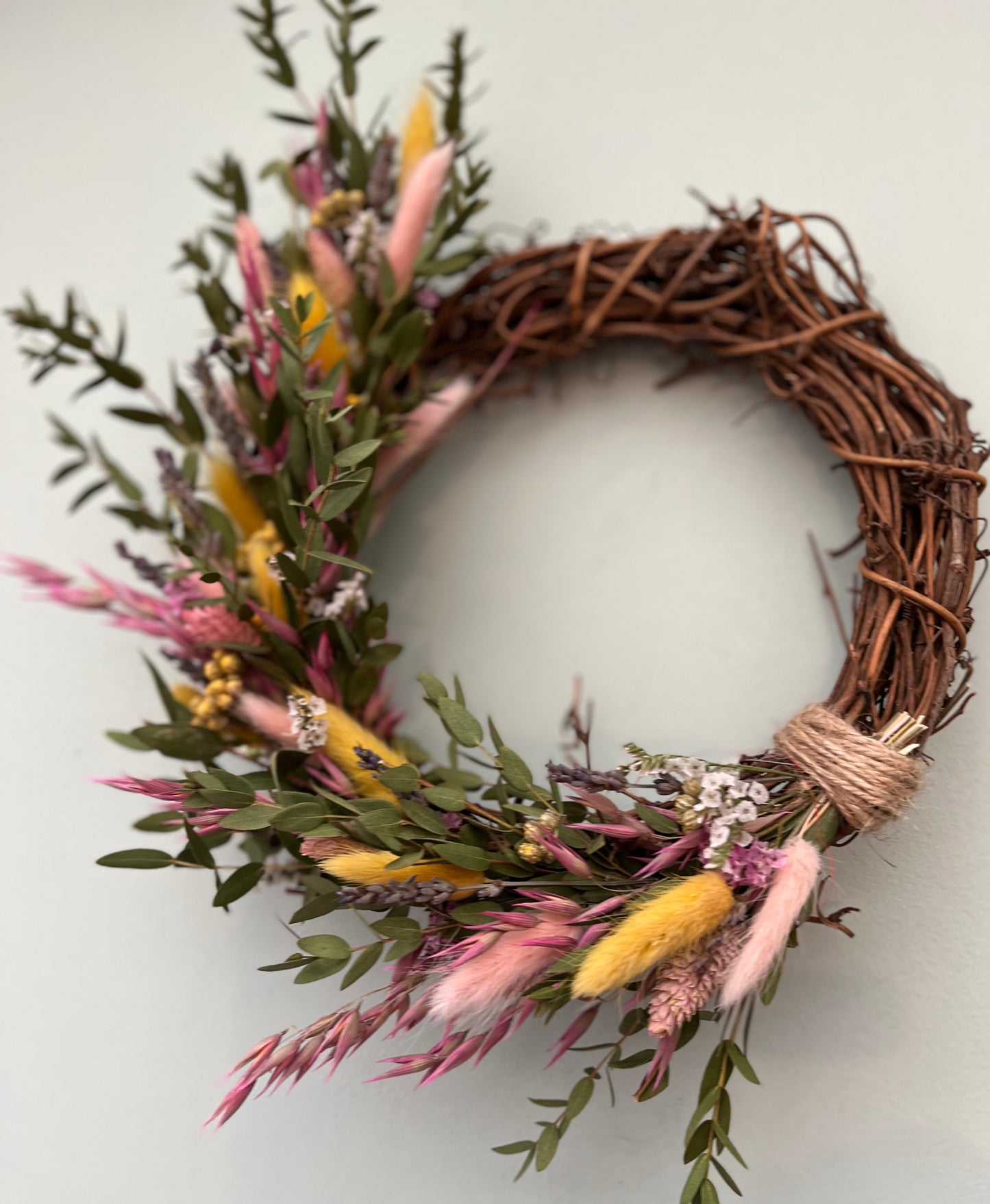 Natural Spring Dried Flower Wreath