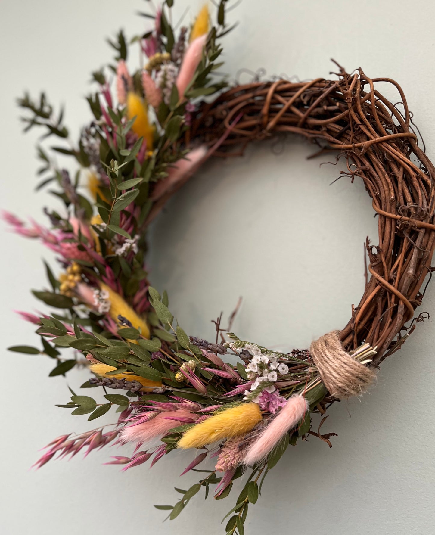 Natural Spring Dried Flower Wreath