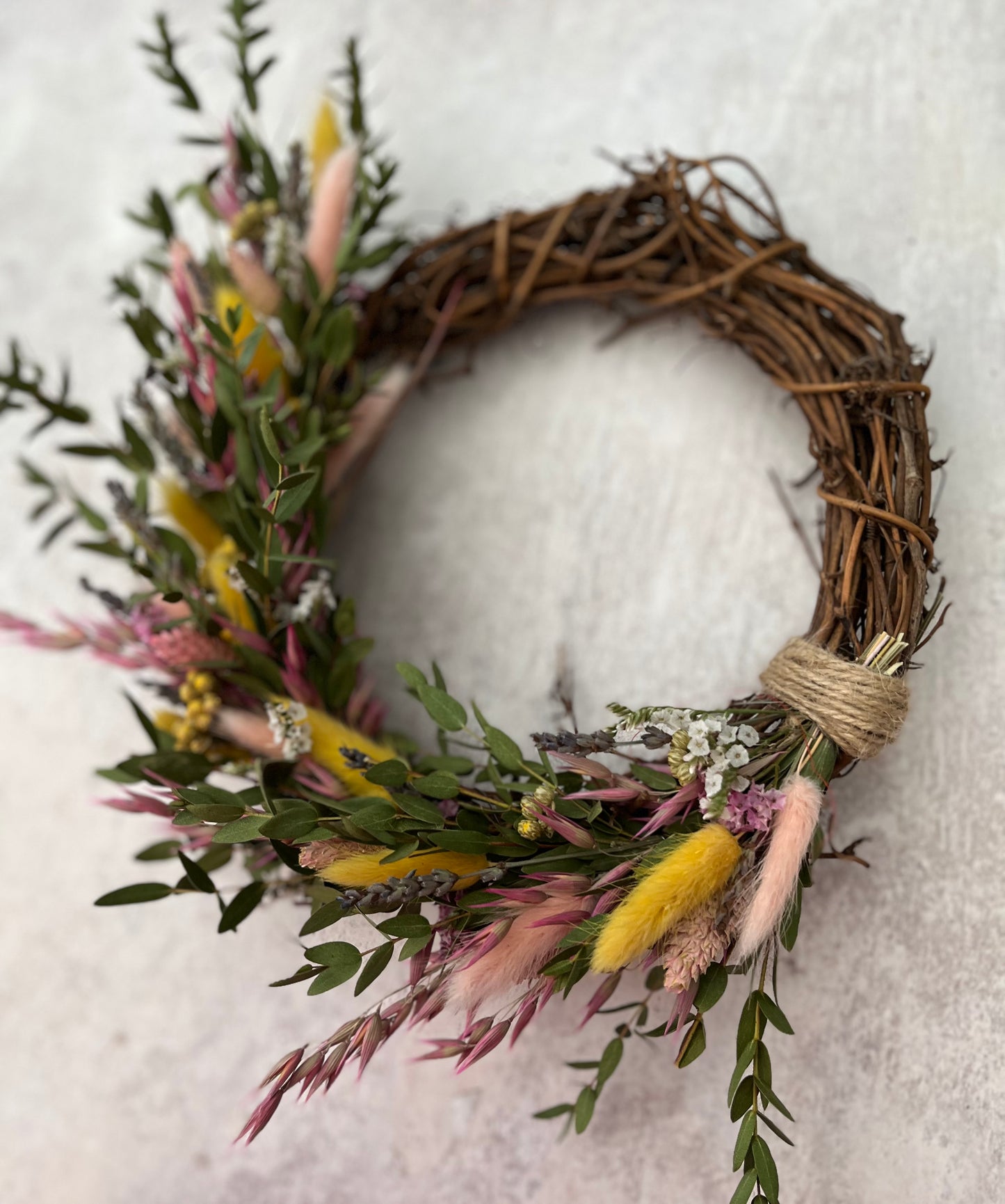 Natural Spring Dried Flower Wreath